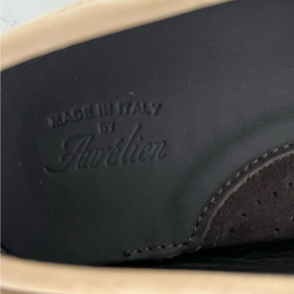 AURELIEN beige nubuck driving shoes - Picture 8 of 12